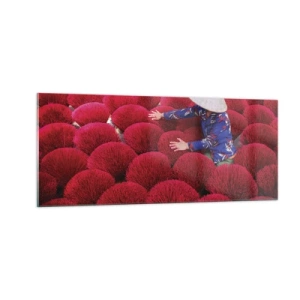 Obraz na szkle - Na ryżowym polu - 100x40 cm