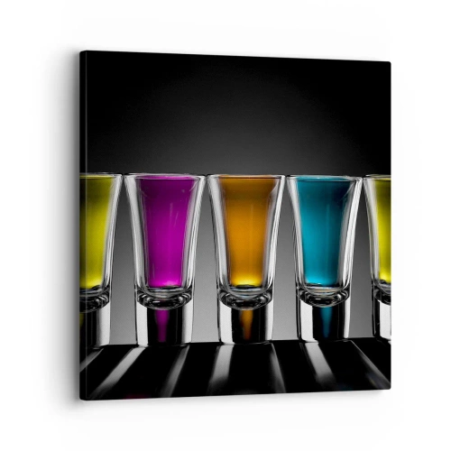 Obraz na płótnie - Barwy radości - 30x30 cm