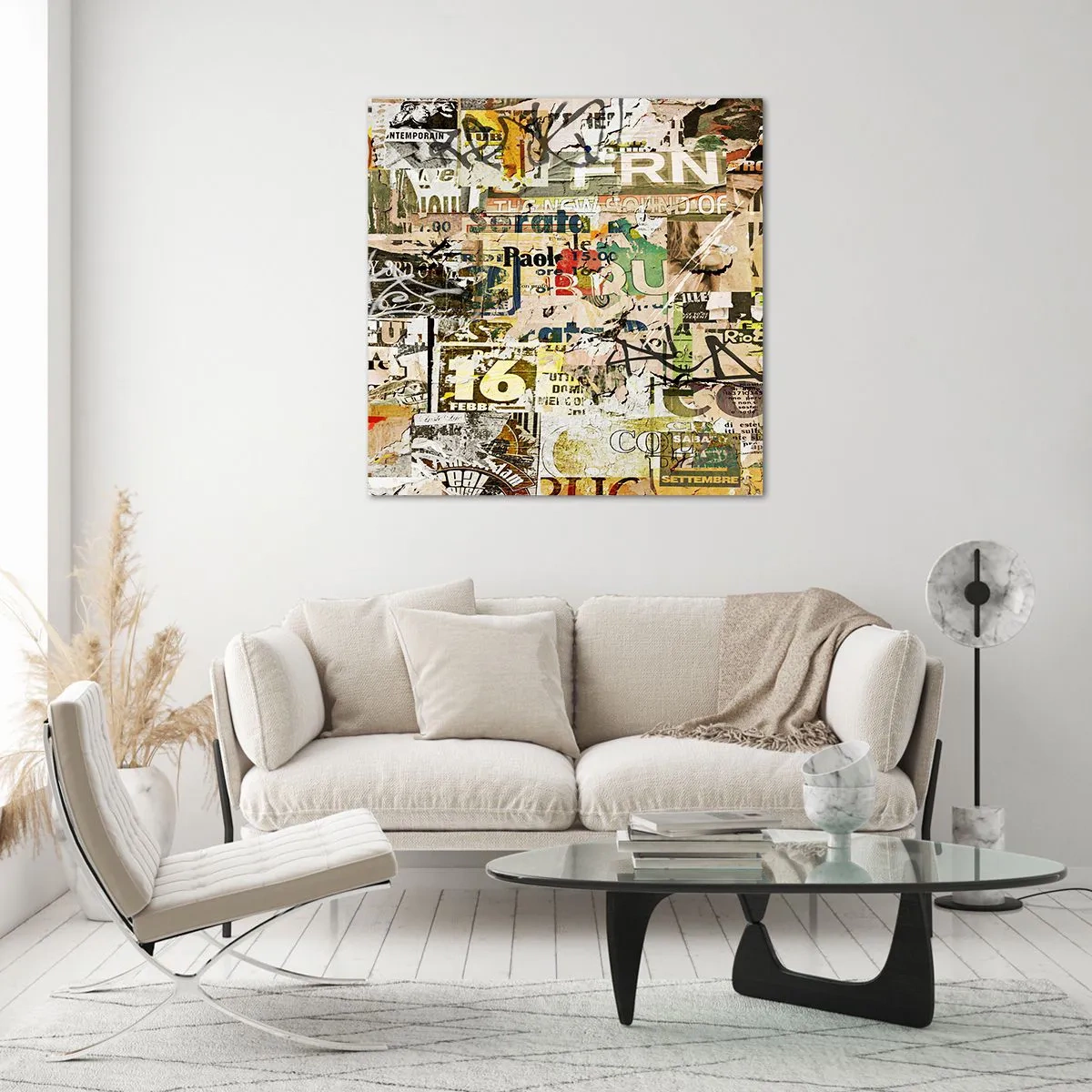 Obraz na szkle - Oj, dzieje się… - 50x50 cm