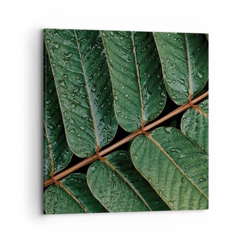 Obraz na płótnie - W zielonym rytmie - 70x70 cm