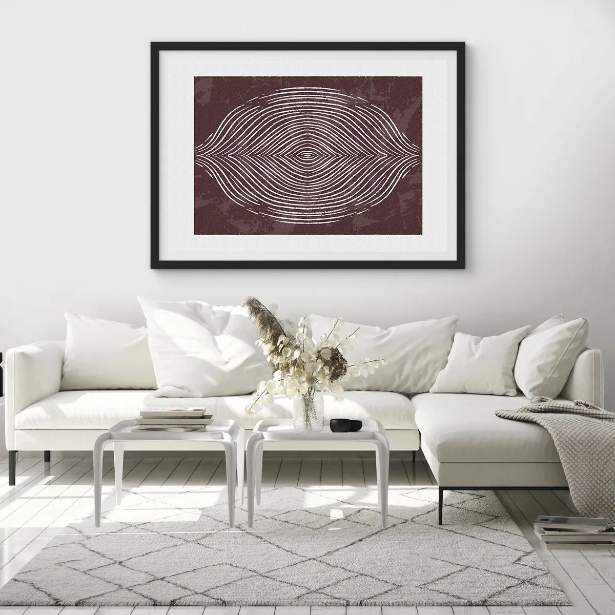 Plakat w czarnej ramie - Przestrzeń mówi - 91x61 cm