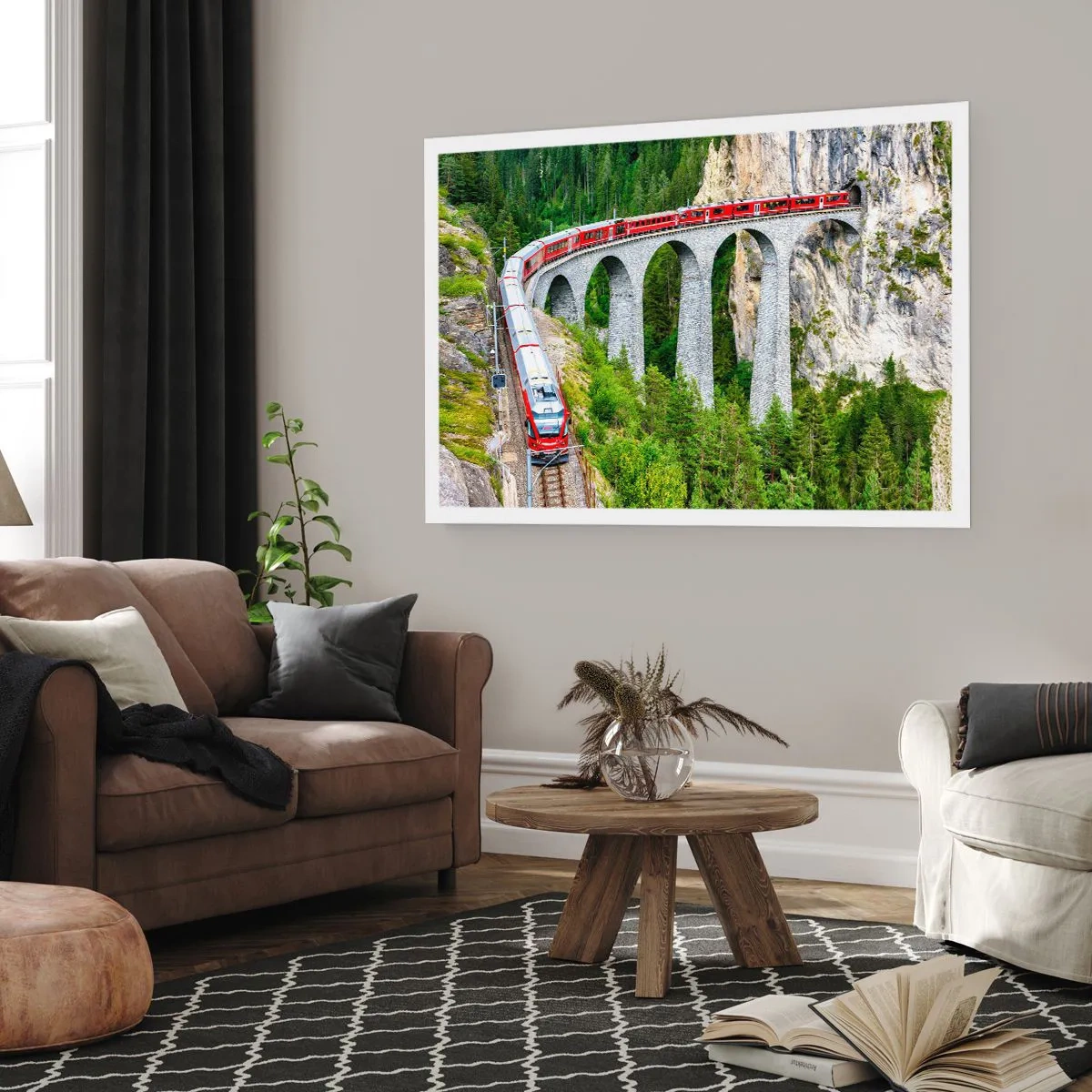 Plakat - Kolej na górskie widoki - 40x30 cm