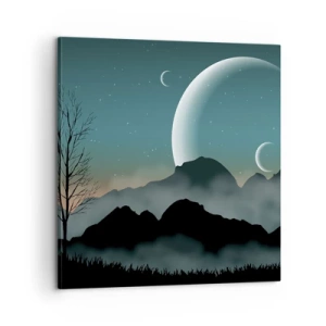 Obraz na płótnie - Karnawał gwiaździstej nocy - 60x60 cm
