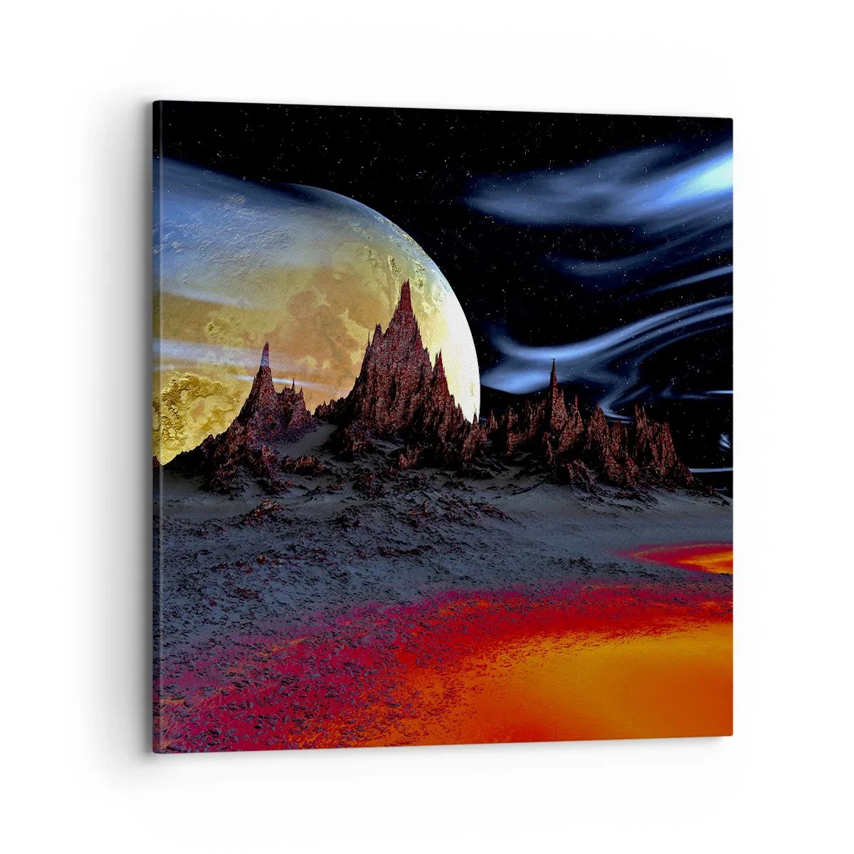 Obraz na płótnie - Nieznany świat - 70x70 cm