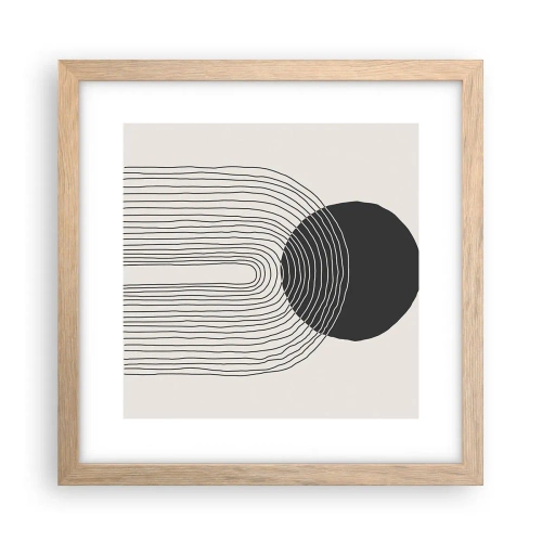 Plakat w ramie jasny dąb - Drżenie i pewność - 30x30 cm