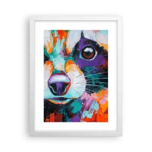 Plakat w białej ramie - Tylko dobre emocje - 30x40 cm