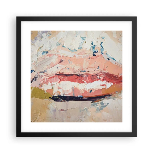 Plakat w czarnej ramie - Budzi zmysły - 40x40 cm