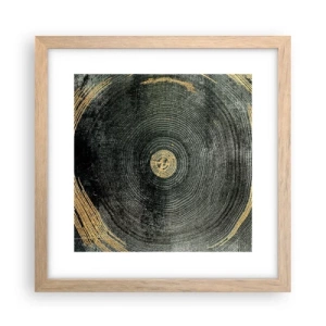 Plakat w ramie jasny dąb - Zmiana i trwanie - 30x30 cm
