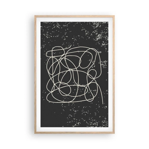 Plakat w ramie jasny dąb - Błądzenie myśli - 61x91 cm