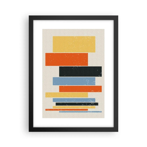 Plakat w czarnej ramie - Zapis muzyki - 30x40 cm