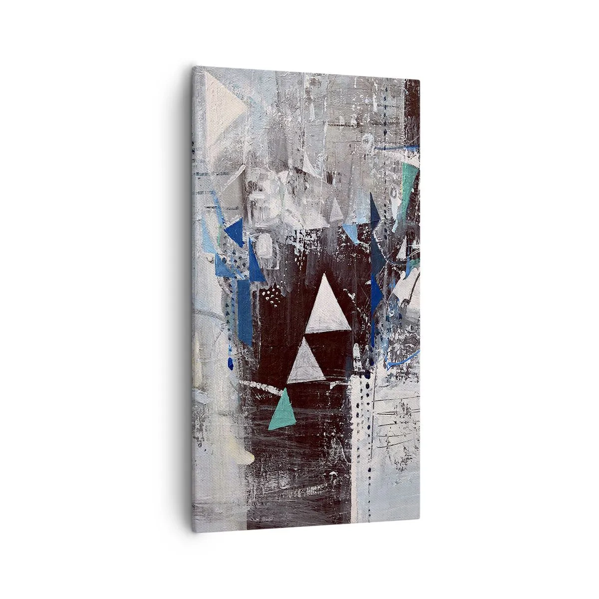 Obraz na płótnie - Nadrzędny porządek trójkątów - 55x100 cm