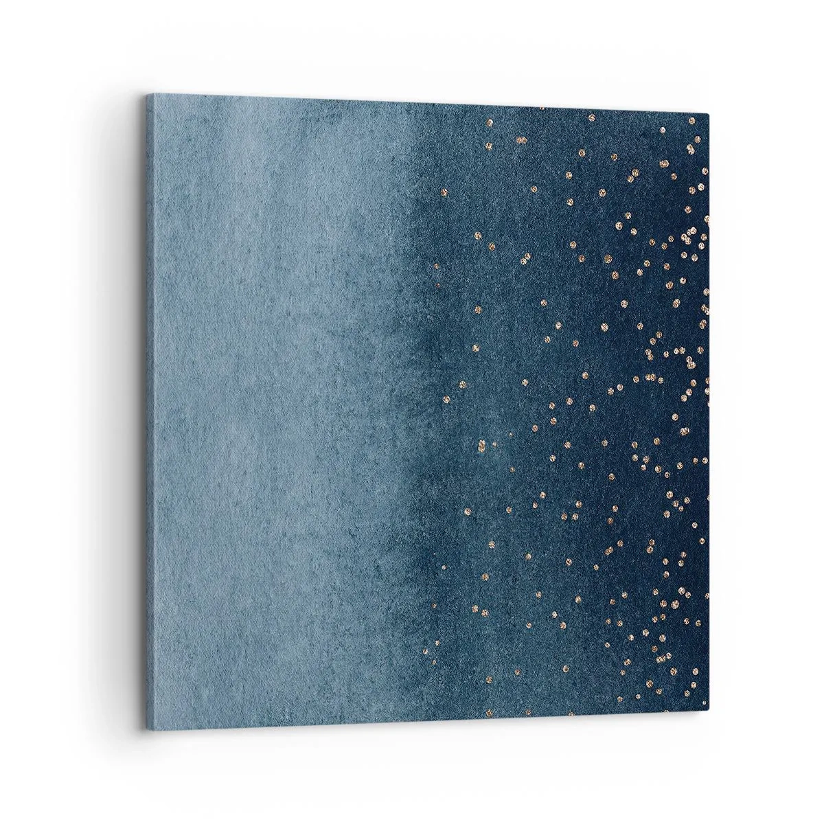 Obraz na płótnie - Kompozycja – niebieskie fazy - 60x60 cm