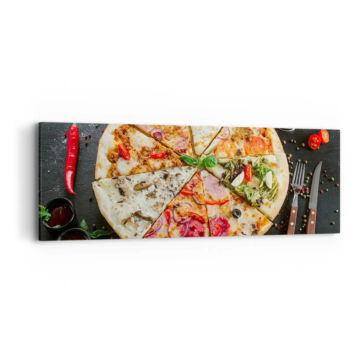 Obraz na płótnie - Wachlarz smaków - 90x30 cm