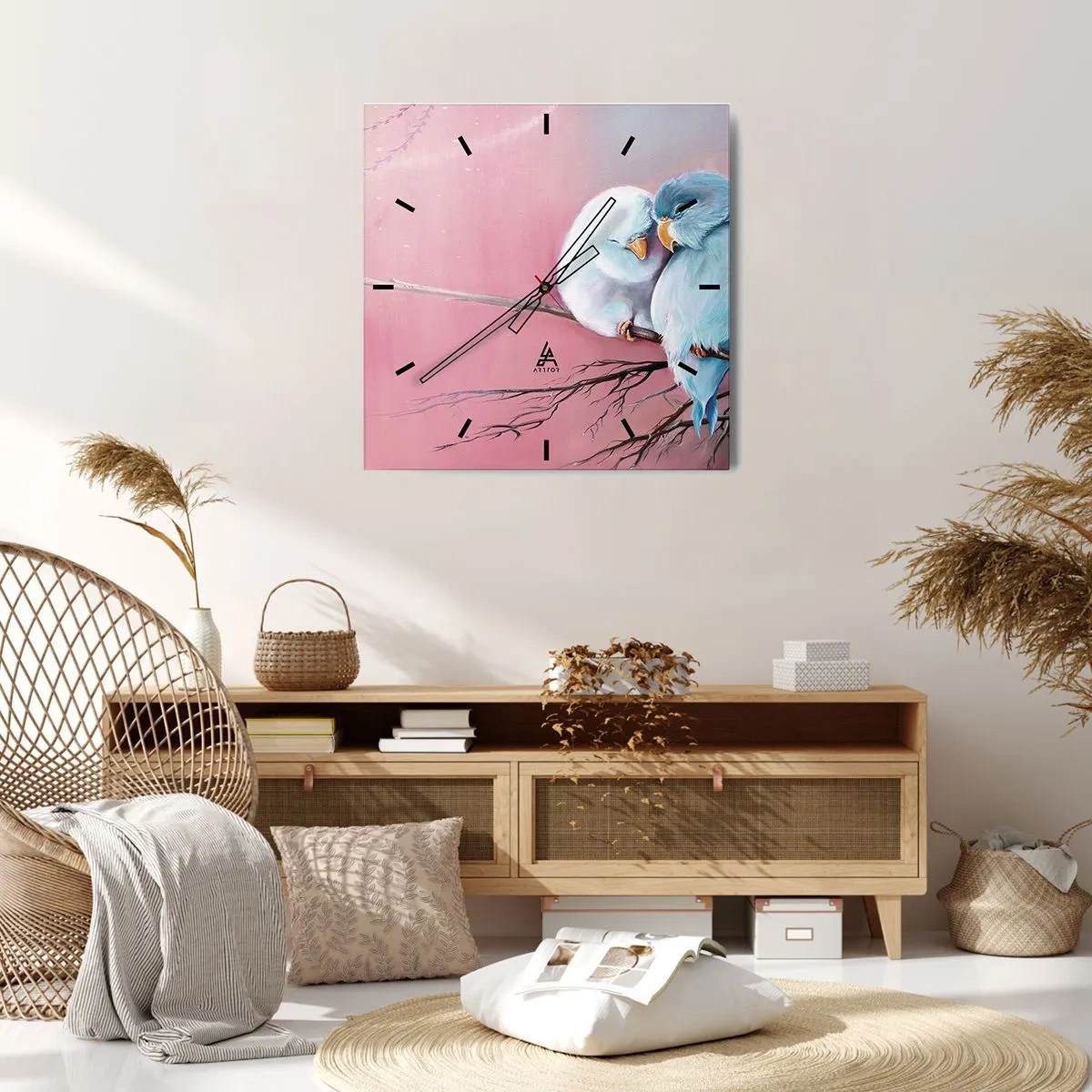Zegar ścienny - Cóż tu dodać?… - 40x40 cm