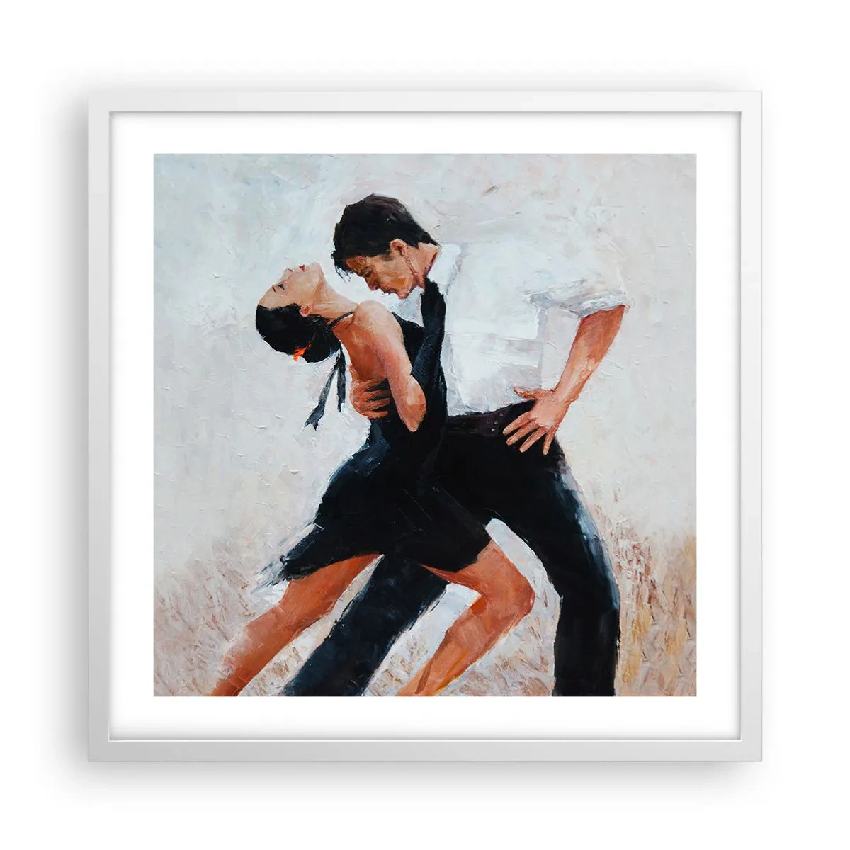 Plakat w białej ramie - Tango mych marzeń i snów - 50x50 cm
