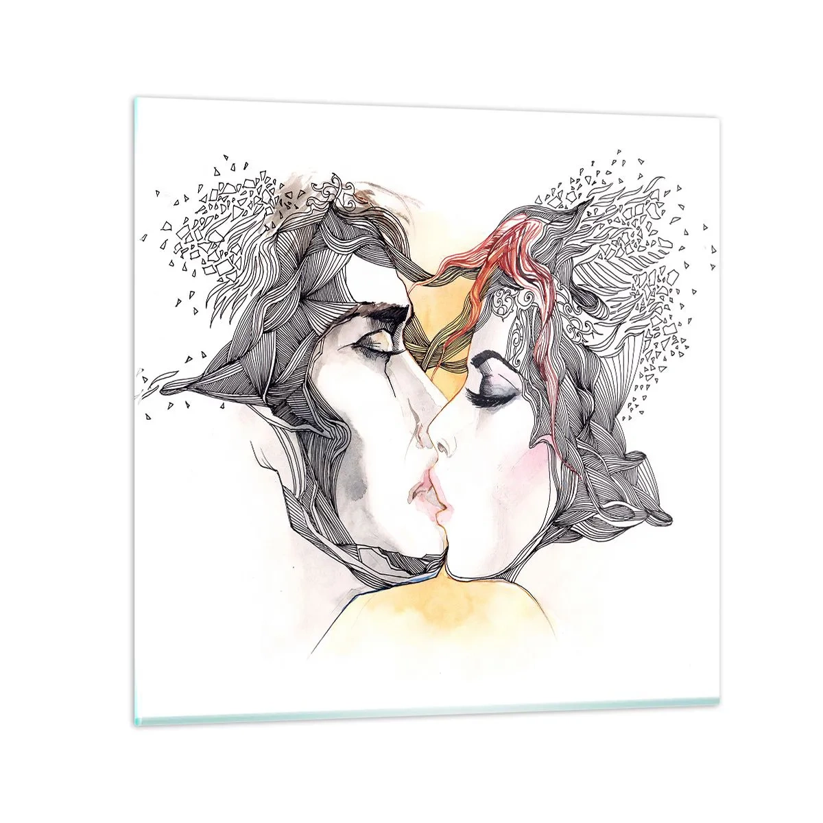 Obraz na szkle - Świat nie istnieje - 50x50 cm