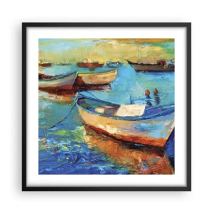 Plakat w czarnej ramie - W południowej zatoce - 50x50 cm