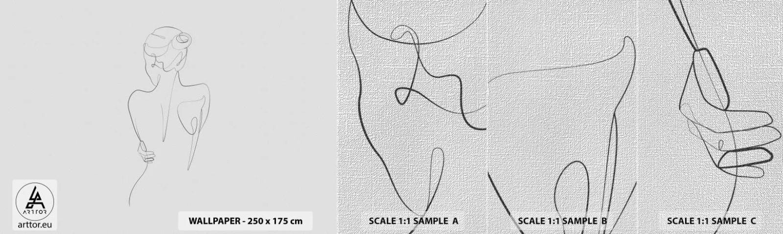 Fototapeta Próbka Premium Canvas - Muzyka ciała - Grafika, Ciało, Sztuka - 100x30 cm