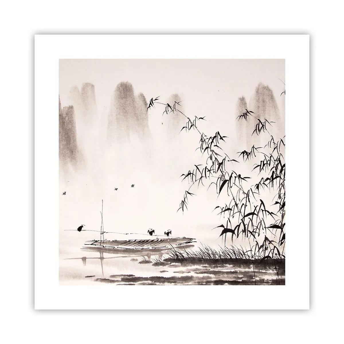 Plakat - Cisza ryżowych pól - 40x40 cm