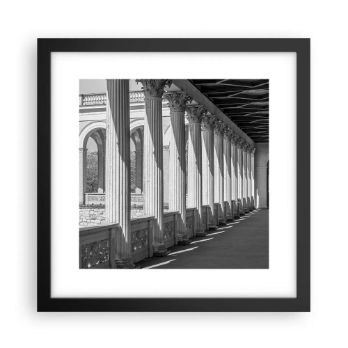 Plakat w czarnej ramie - Słoneczna arkada - 30x30 cm