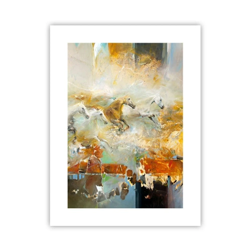Plakat - Galopem przez światło - 30x40 cm