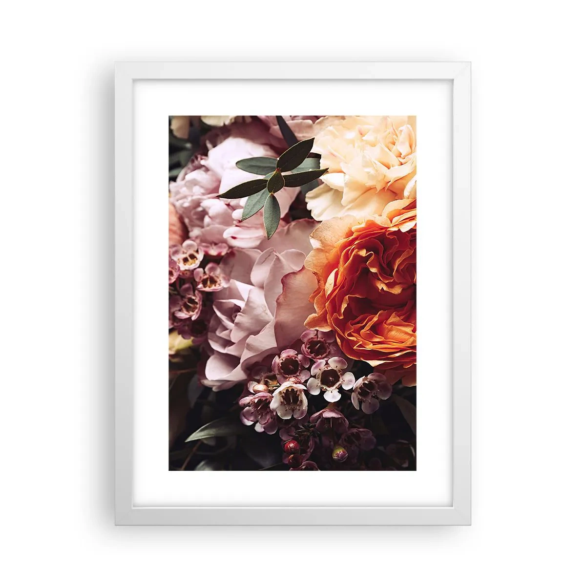Plakat w białej ramie - Otulone pięknem - 30x40 cm
