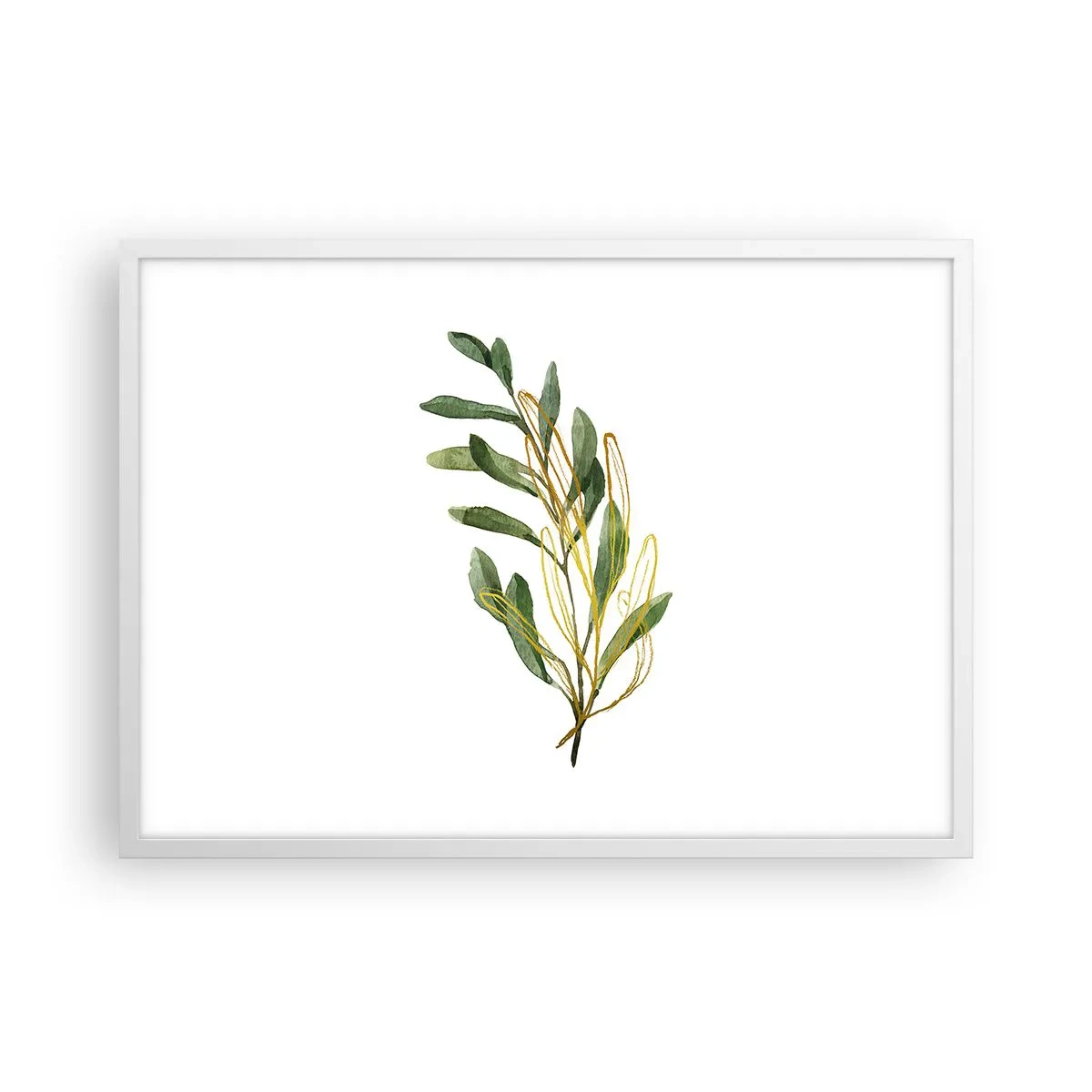 Plakat w białej ramie - Wszystko co dobre - 70x50 cm