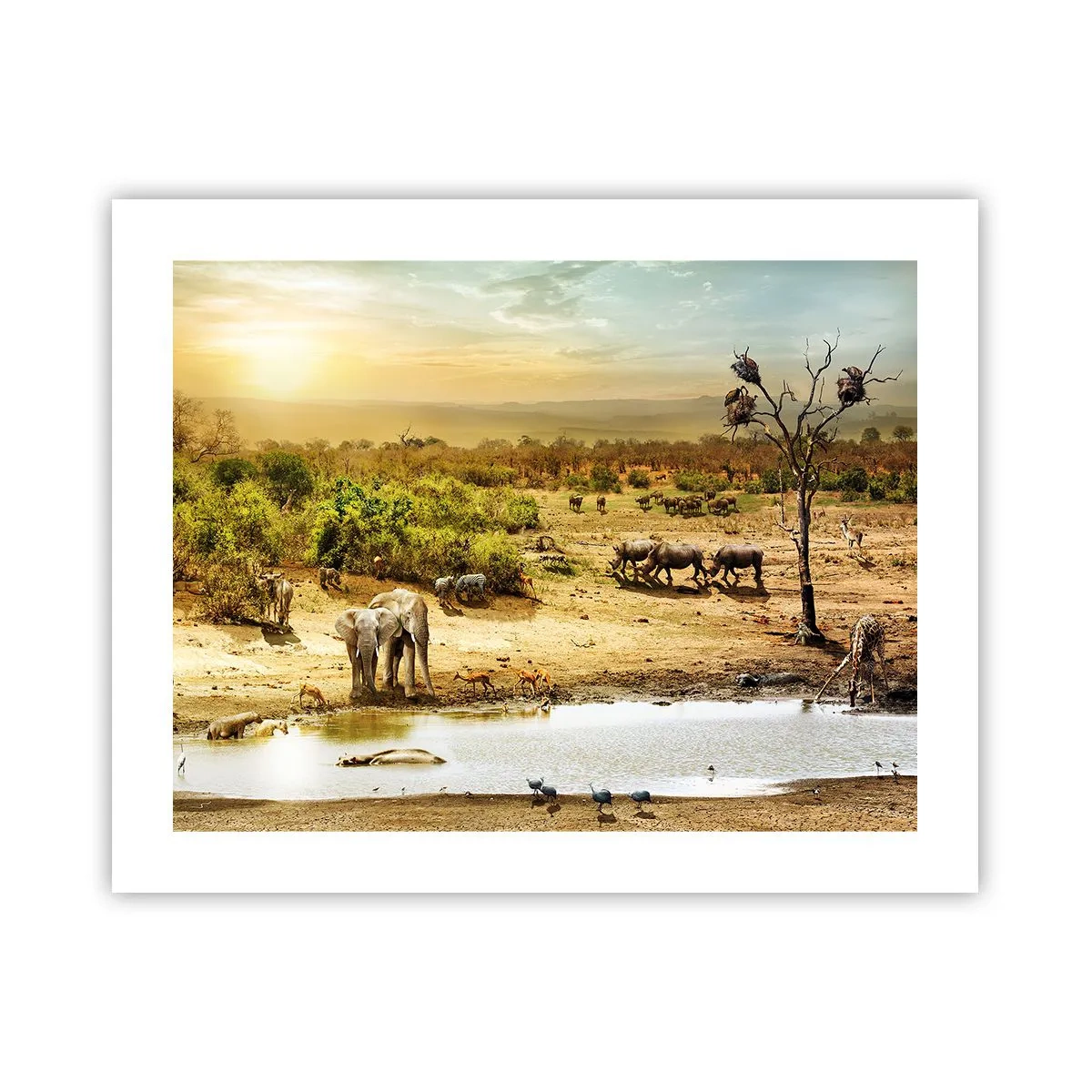 Plakat - "Z Edenu zaś wypływała rzeka…" - 50x40 cm