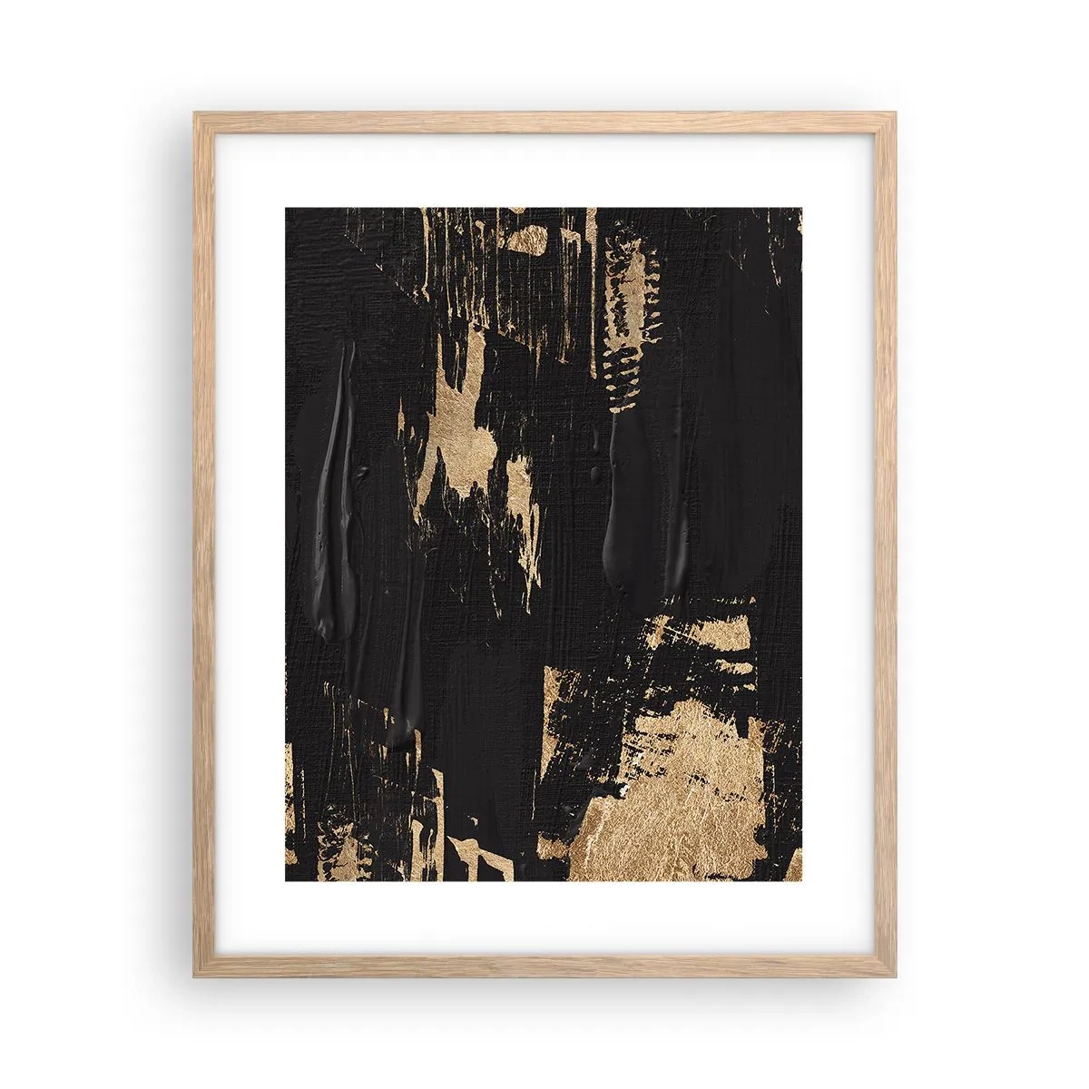 Plakat w ramie jasny dąb - Ślad dotyku - 40x50 cm