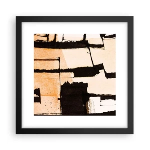 Plakat w czarnej ramie - Jednak porządek - 30x30 cm