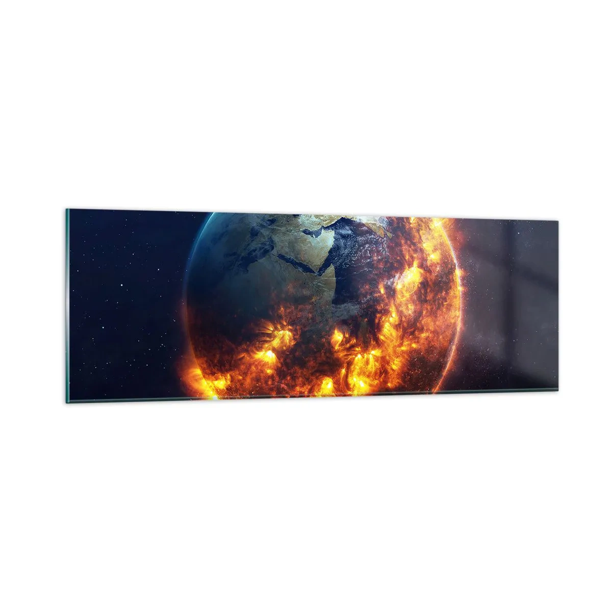 Obraz na szkle - Płomień apokalipsy - 90x30 cm