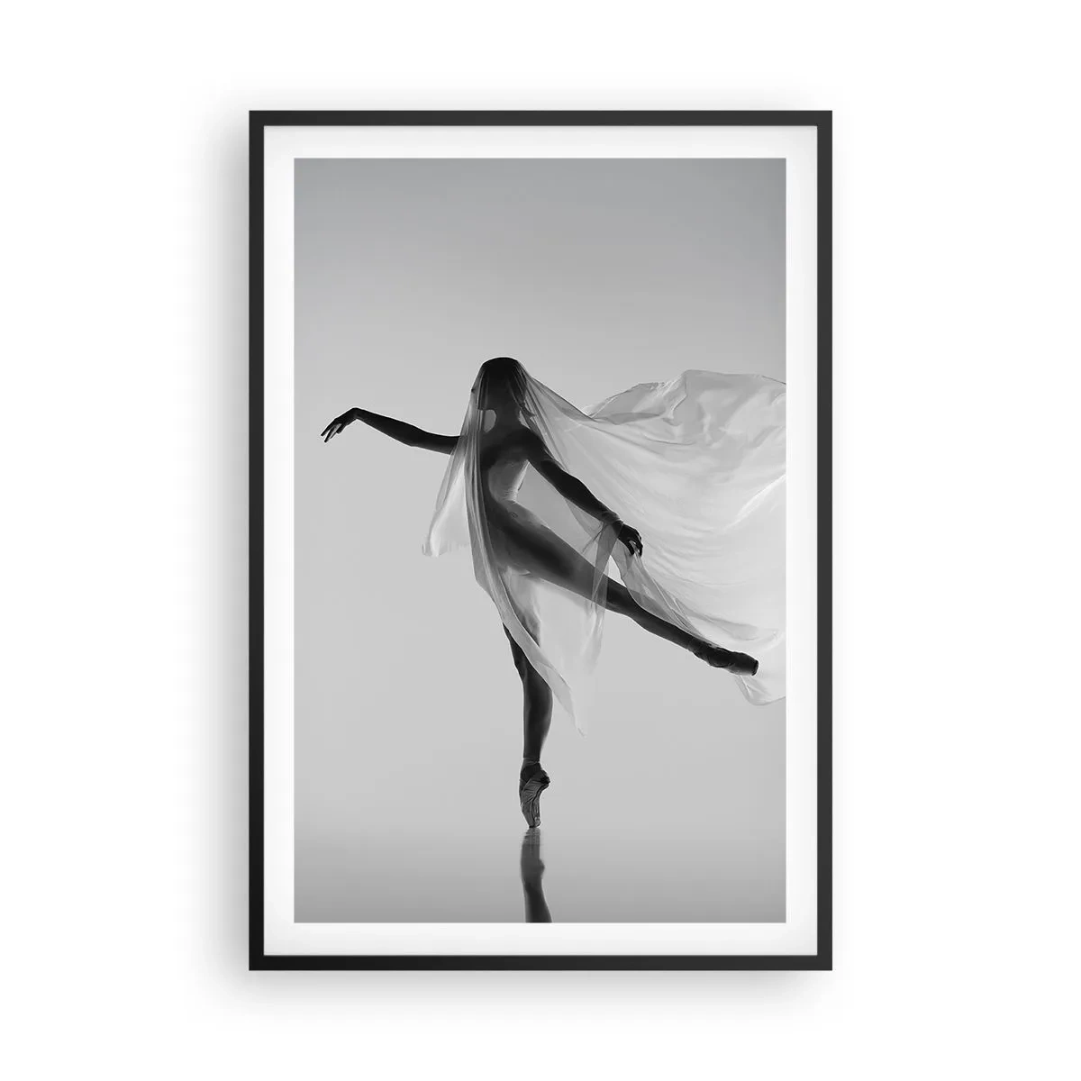 Plakat w czarnej ramie - Lekkość i wdzięk - 61x91 cm