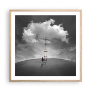 Plakat w ramie jasny dąb - Wszystko możliwe - 60x60 cm