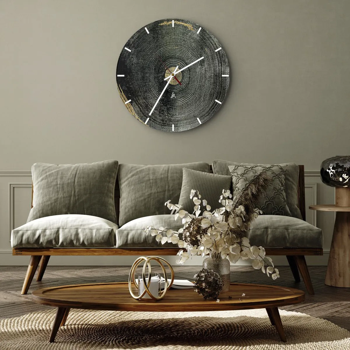 Zegar ścienny - Zmiana i trwanie - 40x40 cm