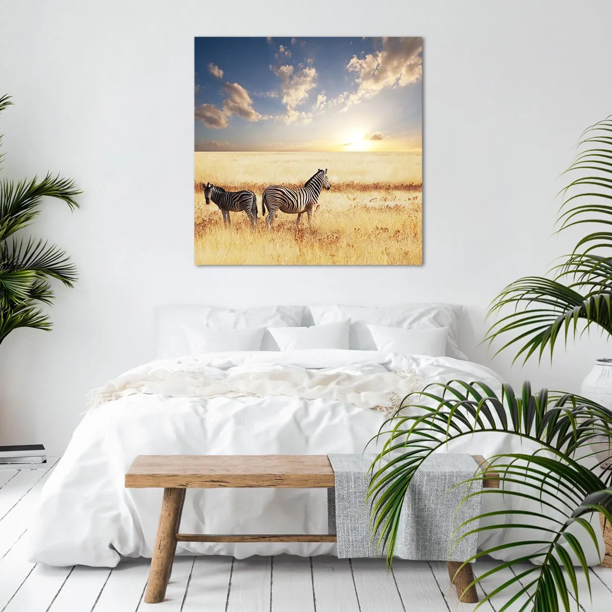 Obraz na płótnie - Idź stąd, nie mąć spokoju - 40x40 cm