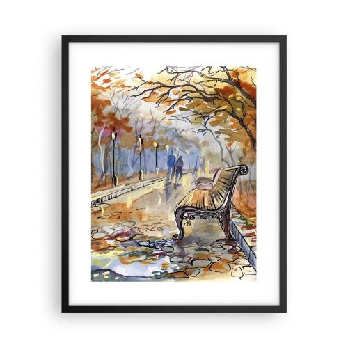 Plakat w czarnej ramie - Razem powędrować w jesień - 40x50 cm