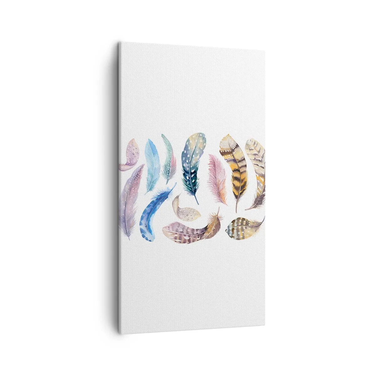 Obraz na płótnie - Lekkie, pstrokate i wielobarwne - 45x80 cm