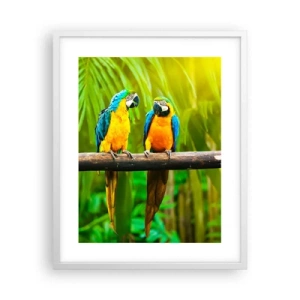 Plakat w białej ramie - A słyszałaś, że ona…? - 40x50 cm