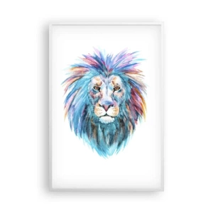 Plakat w białej ramie - Elektryzująca aura - 61x91 cm