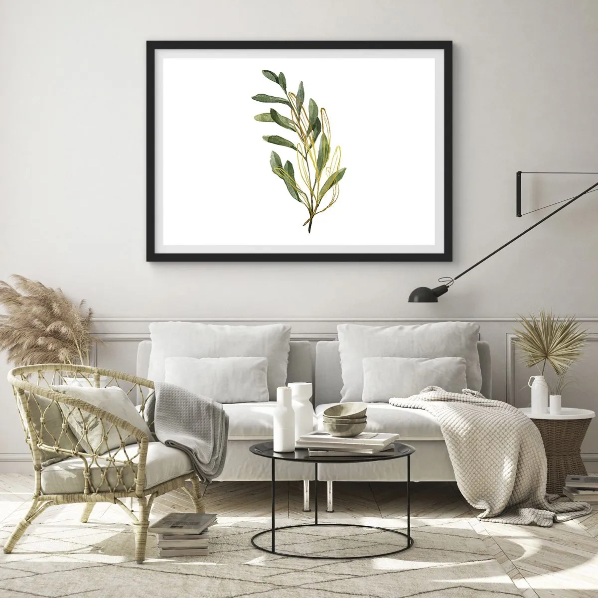 Plakat w czarnej ramie - Wszystko co dobre - 50x40 cm