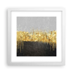 Plakat w białej ramie - W głąb i ku górze - 30x30 cm