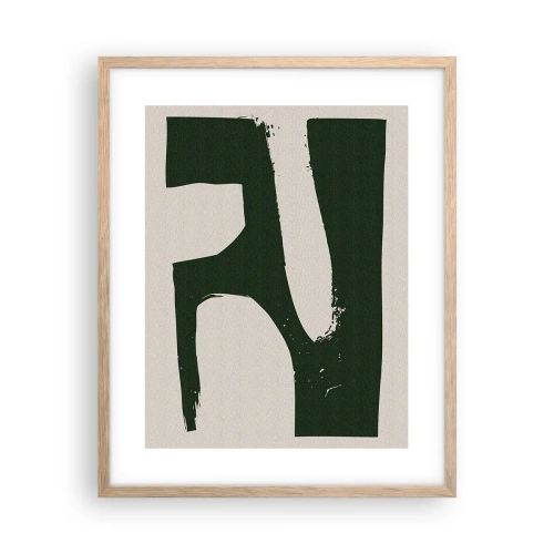 Plakat w ramie jasny dąb - Zatoki bieli - 40x50 cm