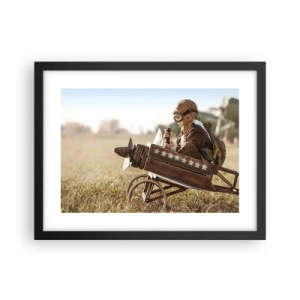 Plakat w czarnej ramie - Start ku marzeniu - 40x30 cm