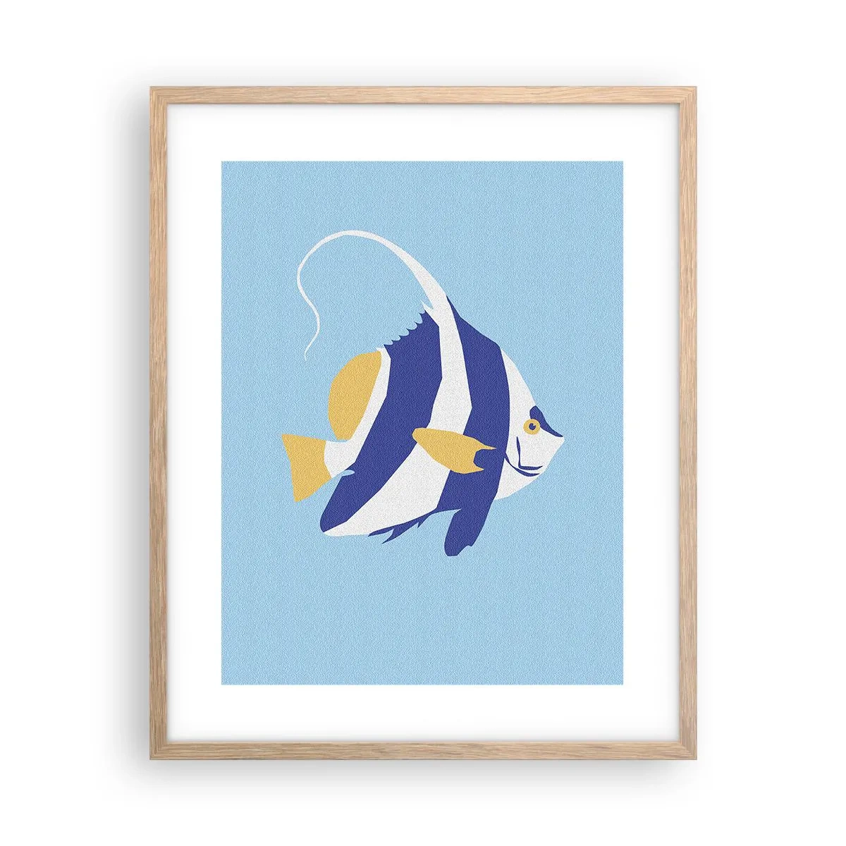 Plakat w ramie jasny dąb - Miss tropikalnych wód - 40x50 cm