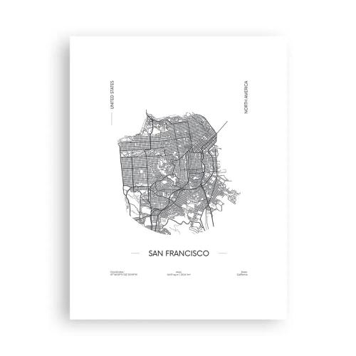 Plakat - Anatomia San Francisco - 30x40 cm