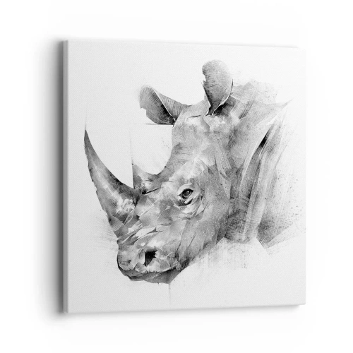 Obraz na płótnie - Afrykański portret - 40x40 cm