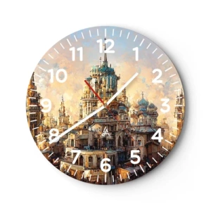 Zegar ścienny - Miasto miast - 30x30 cm