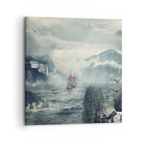 Obraz na płótnie - Na magicznych wodach - 70x70 cm