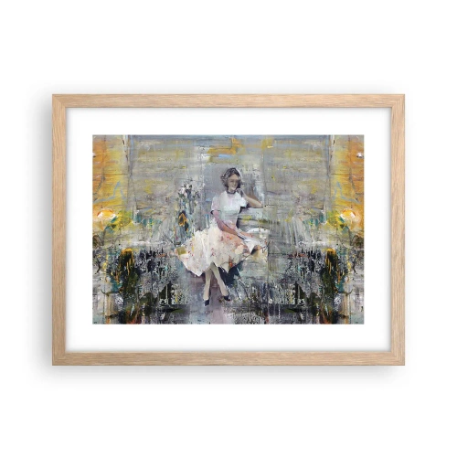 Plakat w ramie jasny dąb - Klasyczna i nowoczesna - 40x30 cm