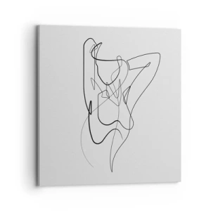 Obraz na płótnie - Naprawdę, jaka jesteś... - 70x70 cm